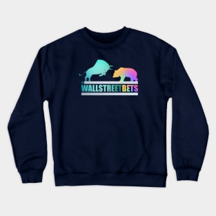 Wallstreetbets WSB - Reddit - Diamond Hands To The Moon Stonks Crewneck Sweatshirt